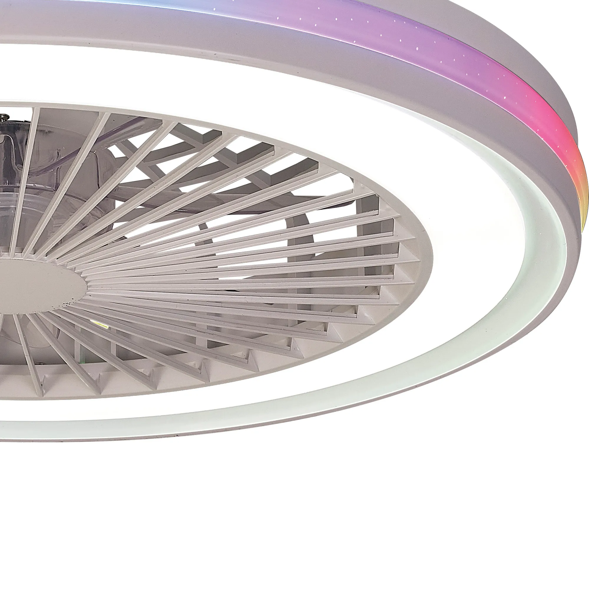 Gamer 40W LED Dimmable White/RGB Ceiling Light & Fan, Remote M8291  Mantra Ventilacion Gamer